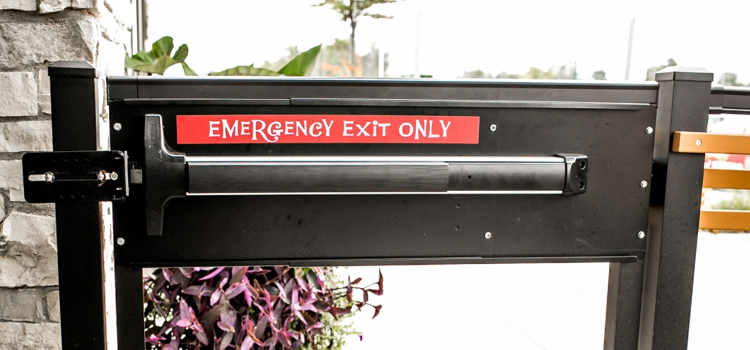 emergency push bar installation in Barstow